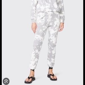 Monrow Heather Bleach Out Boyfriend Joggers